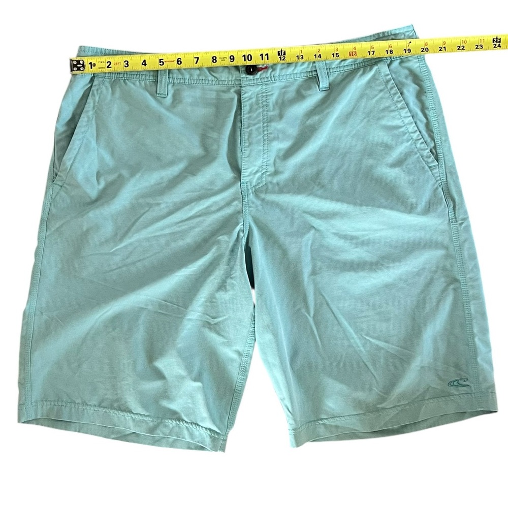 O’Neill Hybrid Shorts Mens 38 Aqua Blue Casual Chino Golf Beach Lightweight - Picture 3 of 8